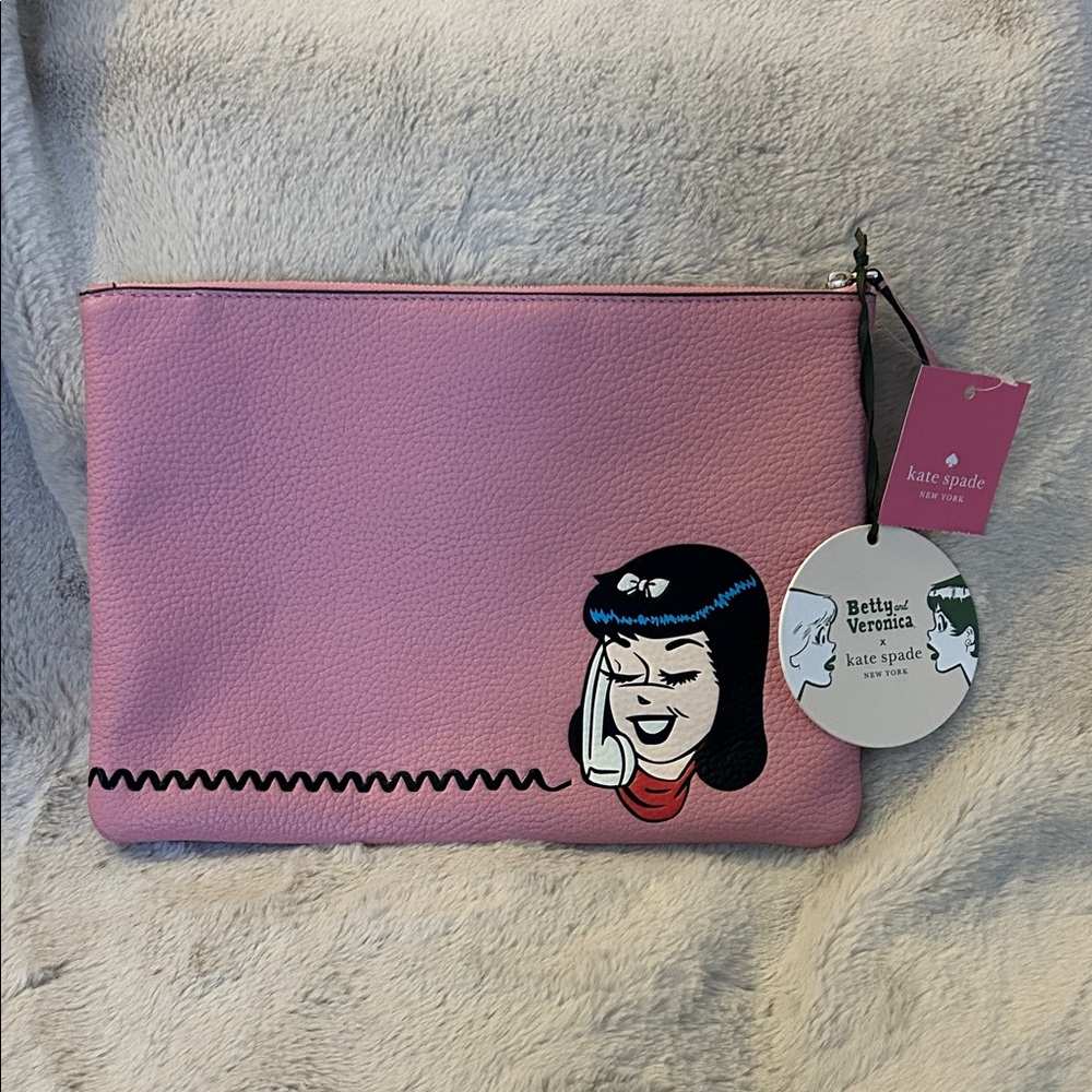 NWT Kate Spade X Archie Comics Betty and Veronica Clutch